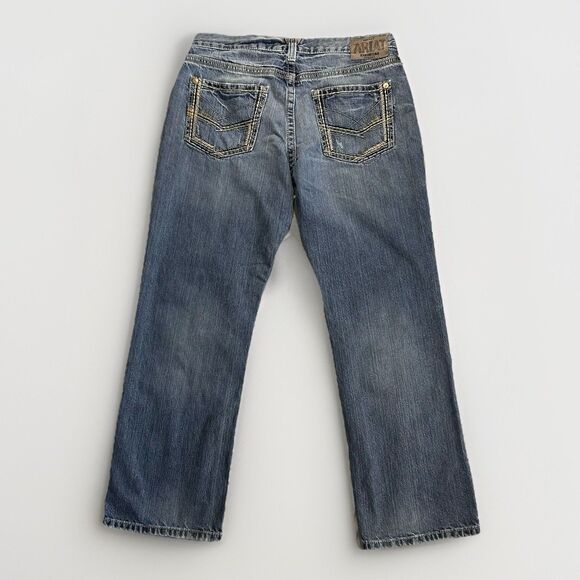 Ariat M5 Gambler Slim Straight Jeans Mens 34x30 Medium Wash 100% Cotton - Picture 6 of 15